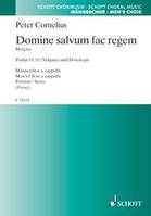 Domine salvum fac regem, Motets for four-part men's choir. men's choir. Partition de chœur.