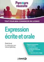 Expression écrite et orale, Tout pour bien commencer ma licence