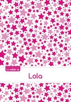 Le cahier de Lola - Blanc, 96p, A5 - Constellation Rose