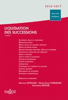 Liquidation des successions 2016/2017