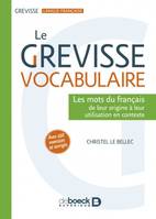 Le Grevisse vocabulaire, Les mots du français
