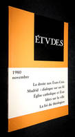 Etudes, novembre 1980