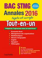 Annales 2016 Le Tout-En-Un Term Stmg