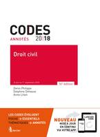 Code annoté - Droit civil 2018, À jour au 1er octobre 2018