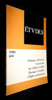 Etudes, juin 1980