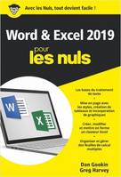 Word et Excel 2019 Poche Pour les Nuls