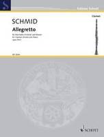 5 Tongedichte, No. 2 Allegretto. op. 34. clarinet (violin) and piano.