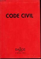Code civil (94e édition) 1994-95, 1994-1995