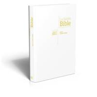 Bible NEG gros caractères : couverture souple blanche, tranches or
