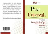 Evaluation des effets metaboliques des pesticides, In vitro et in vivo