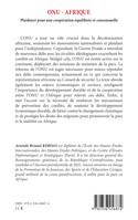 Livres Sciences Humaines et Sociales Sciences politiques ONU - Afrique, Plaidoyer pour une coopération équilibrée et consensuelle Aristide Briand Reboas