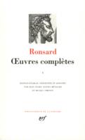 OEuvres complètes / Ronsard., 1, Œuvres complètes (Tome 1)