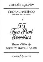 Choral Method, 55 Two-Part Exercises. Vol. 7. children's choir.