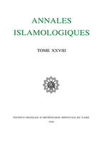 ANNALES ISLAMOLOGIQUES T 28