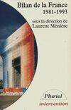 Bilan de la France, 1981-1993 Meniere, L