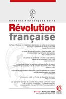 Annales historiques de la Révolution française Nº412 2/2023