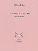 Confidence d'Artiste, Janvier 1913