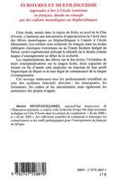 ECRITURES ET MULTILINGUISME - APPRENDRE A LIRE A L ECOLE IVOIRIENNE EN FRANCAIS, DIOULA OU SENOUFO P, Apprendre à lire à l’école ivoirienne en français, dioula ou sénoufo par des enfants monolingues ou bi(pluri)lingues