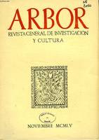 ARBOR, TOMO XXXII, N° 119, NOV. 1955, REVISTA GENERAL DE INVESTIGACION Y CULTURA