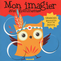 Mon imagier avec gommettes (Hibou) Grandes gommettes pour les petits