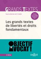 Les grands textes de libertés et droits fondamentaux - 4e éd.