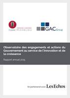 Observatoire des engagements et actions du Gouvernement au service de l'innovation et de la croissance, Rapport annuel 2015