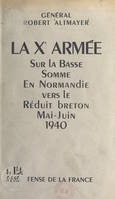 La Xe armée sur la Basse-Somme, en Normandie et vers le réduit breton, Mai-juin 1940