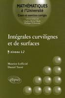 Intégrales curvilignes et de surfaces - Niveau L2, niveau L2