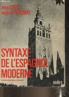 Syntaxe de l'espagnol moderne