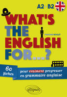 What's the English for ?, 60 fiches pour vraiment progresser en grammaire anglaise