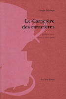 Le caractère des caractères, Quelques fontes offertes à votre regard