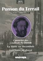Textes commentés, 2, Alfu présente Ponson du Terrail, Textes commentés 2 : Causeries des Coulisses du Monde