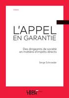 L'appel en garantie, Des dirigeants de société en matière d'impôts directs