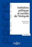 Institutions politiques et sociales de l'Antiquité - 12e ed.