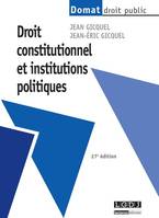 Droit constitutionnel et institutions politiques