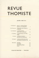 Revue thomiste - N°1/2011