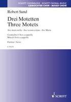 Three Motets, Ave Maria - Ave maris stella - Ave verum corpus. mixed choir (SATB). Partition de chœur.