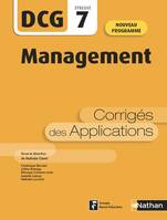 DCG, 7, Management, Corrigés des applications