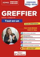 Concours Greffier - Catégorie B - Tout-en-un - Annales 2022 offertes, Concours externe 2023-2024