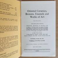 Oriental ceramics, bronzes, enamels and works of art. Christie's, on October 28, 1974