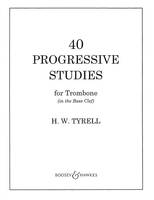 40 Progressive Studies, Trombone (Bass Clef).