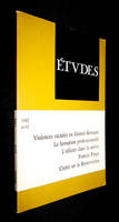 Etudes, avril 1982