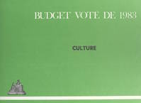 Budget voté de 1983 : Culture