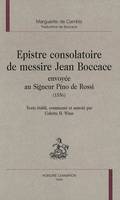 Épistre consolatoire de messire Jean Boccace envoyée au Signeur Pino de Rossi, 1556