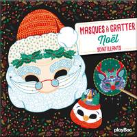 Noël / masques à gratter scintillants