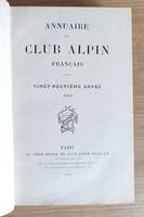 Annuaire du Club Alpin français. Vingt-neuvième année 1902