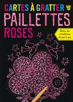 Cartes à gratter - paillettes roses