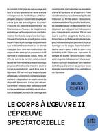 Le corps à l'oeuvre II, L'épreuve spectatorielle