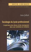 Sociologie du lycee professionnel, l'expérience des élèves et des enseignants dans une institution en mutation