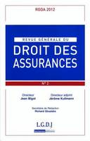 REVUE GENERALE DE DROIT DES ASSURANCES N  2 - 2012